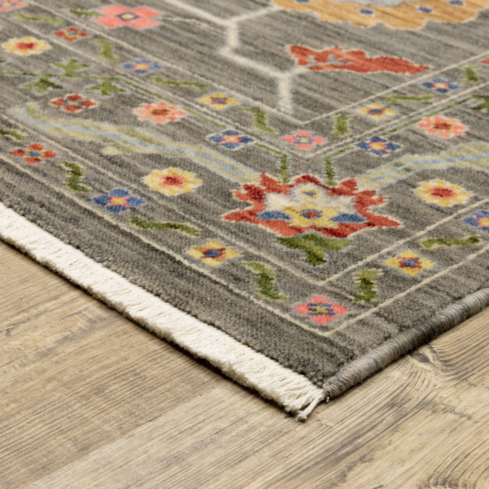 Oriental Weavers Lucca 5506K Traditional Rug, Gray, 3'3"x5'