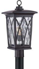 Grover 1-Light Outdoor Lantern, Mystic Black