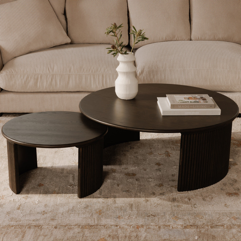 Penny Large Coffee Table Dark Brown