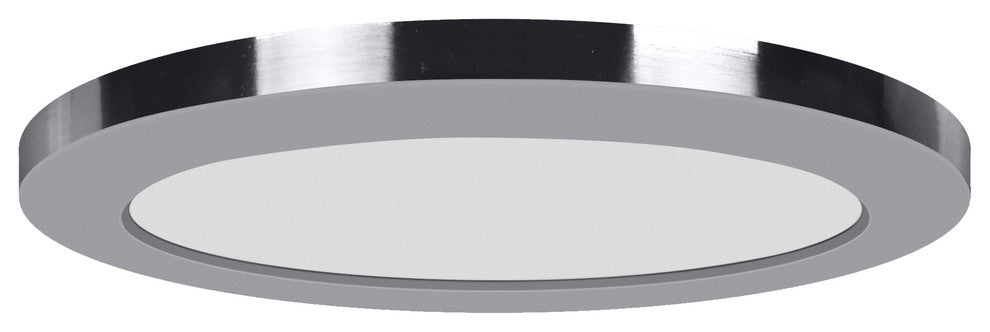 ModPLUS, Round LED Flush Mount, 12", 120V, Chrome