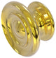 Designer Cabinet Knob, Polished Brass