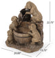 Tignall Outdoor Puppy Fountain, Light Brown