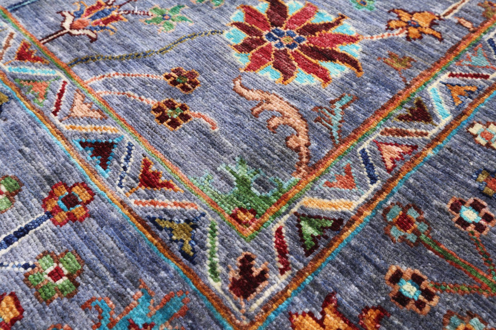 Hand-Knotted Persian Tabriz Wool Rug 5' 9" X 8' 0" - Q12468