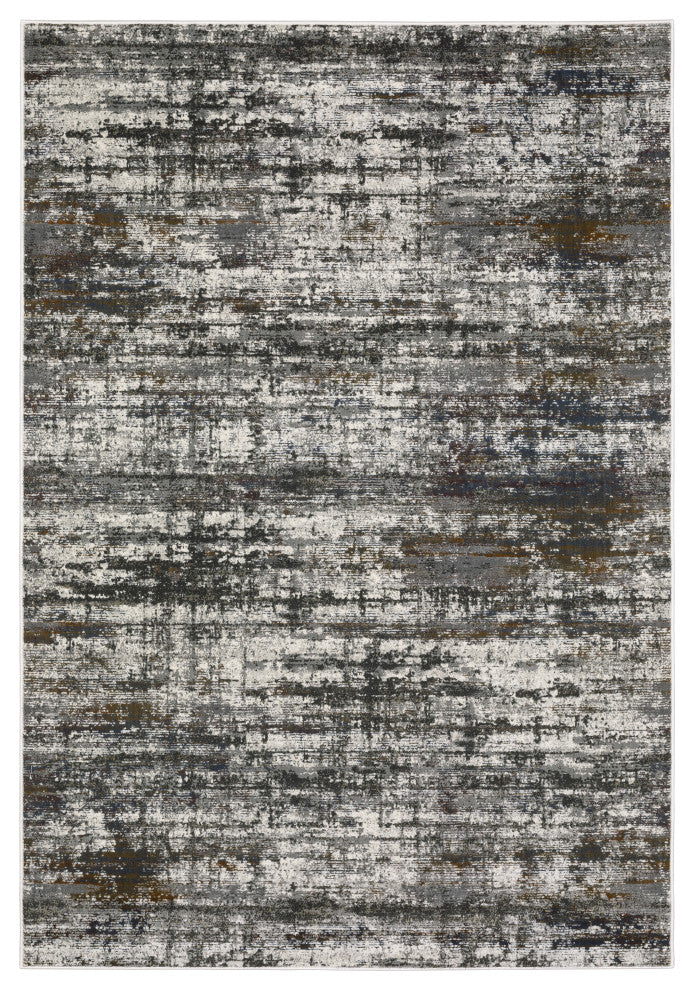 Oriental Weavers Gemini 4151U Abstract Rug, Charcoal, 3'10"x5'5"