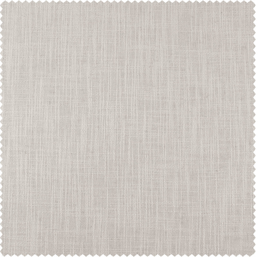 Coconut Cream Belgian Heavy Faux Linen Fabric Sample, 4Wx4L