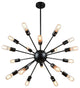 Gland | Creative Iron Chandelier in the Shape of 12-arm Satellite, 12 Lights