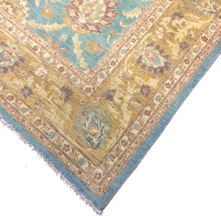 Peshawar Sherman Light Blue Hand-Knotted Rug, 8'0x10'8