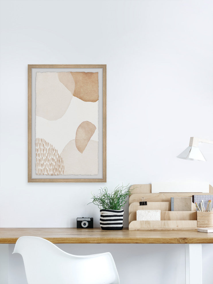 "Moderate Intensity" Framed Painting Print, 12x18