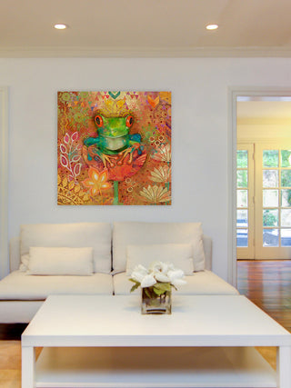 "Red Eyed Tree Frog" Painting Print on Wrapped Canvas