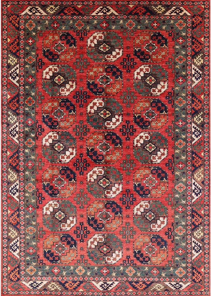Ahgly Company Indoor Rectangle Mid-Century Modern Area Rugs, 7' x 10'