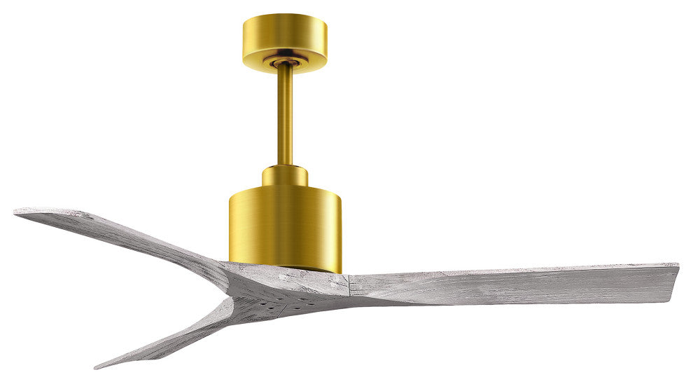 Nan Ceiling Fan, Brushed Brass/Barnwood Tone, 52