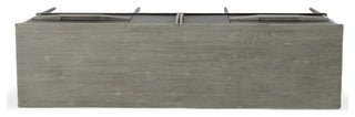 Hewitt 34.75" 2-Door Server With Drawers, Gray