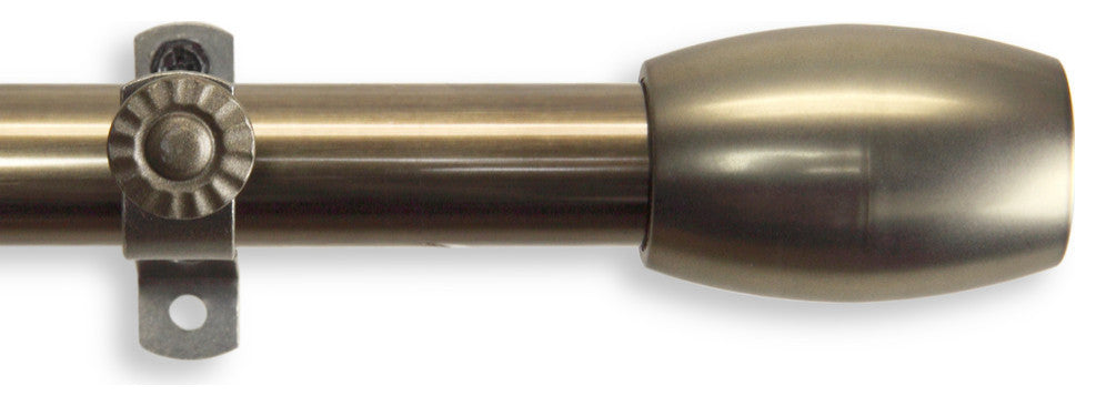 Julie Multi Angle Ceiling Rod 48-84", Antique Brass, Three Sided
