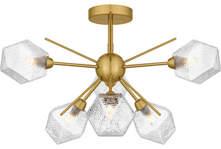 Quoizel PCSVD1724 Salvador 6 Light 24"W Semi-Flush Ceiling - Earth Black