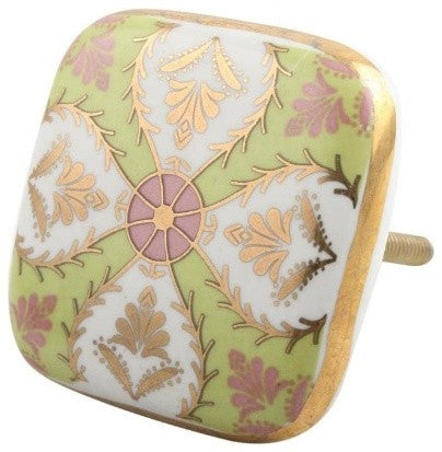 Set of 4 Square Ceramic Drawer Knobs