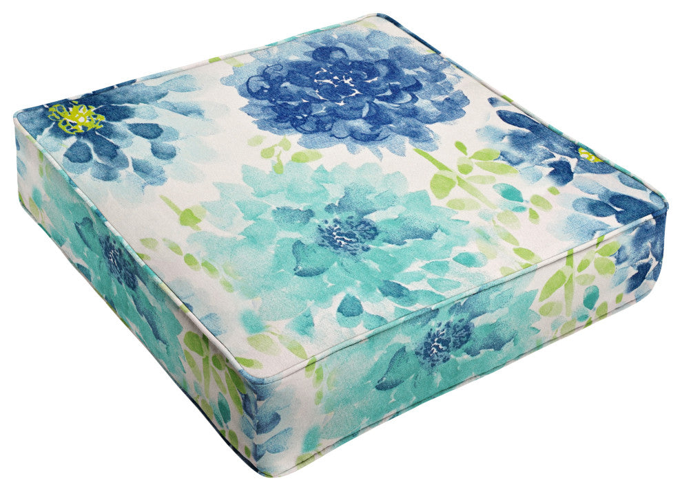 Sorra Home Gardenia Seaglass Corded Deep Seating Cushion 23"x23.5"x5"