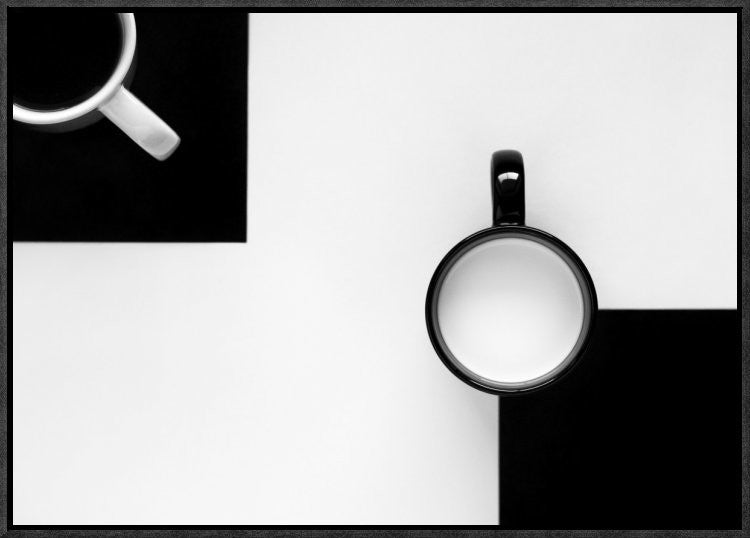 "Cups" Framed Canvas Giclee by Jozef Kiss, 23x16"