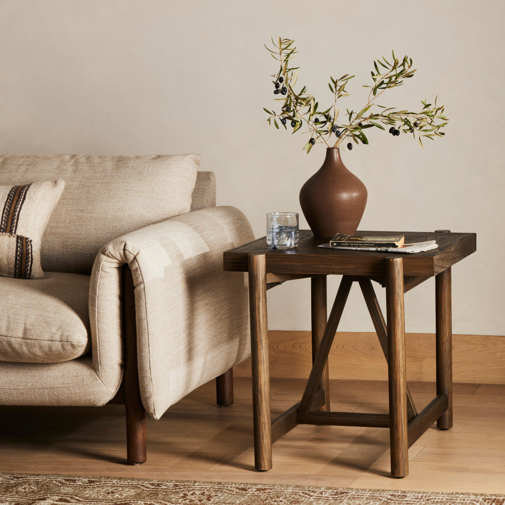 Goldthwaite End Table-Sienna Brown Pine
