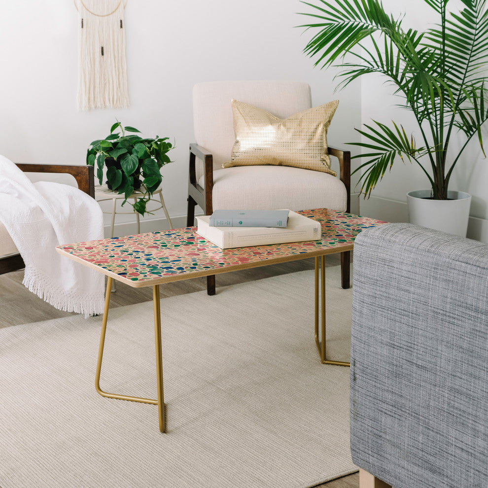 Deny Designs Jacqueline Maldonado Magic Terrazzo Pink Coffee Table