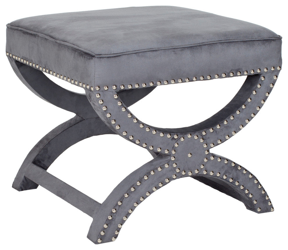 Safavieh Mystic Ottoman, Gray