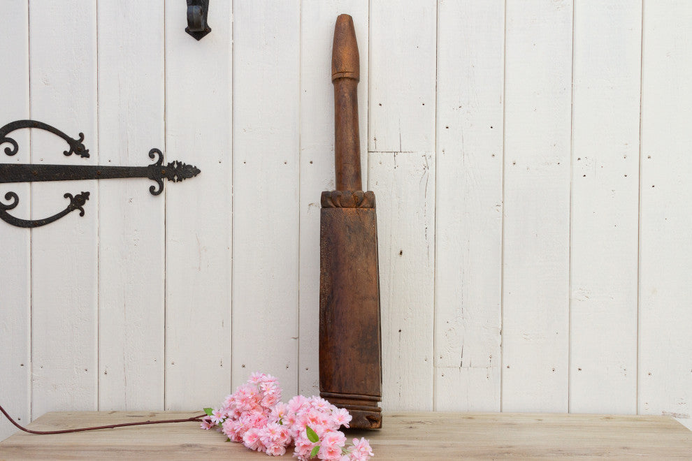 Antique Rustic Thai Loom Post