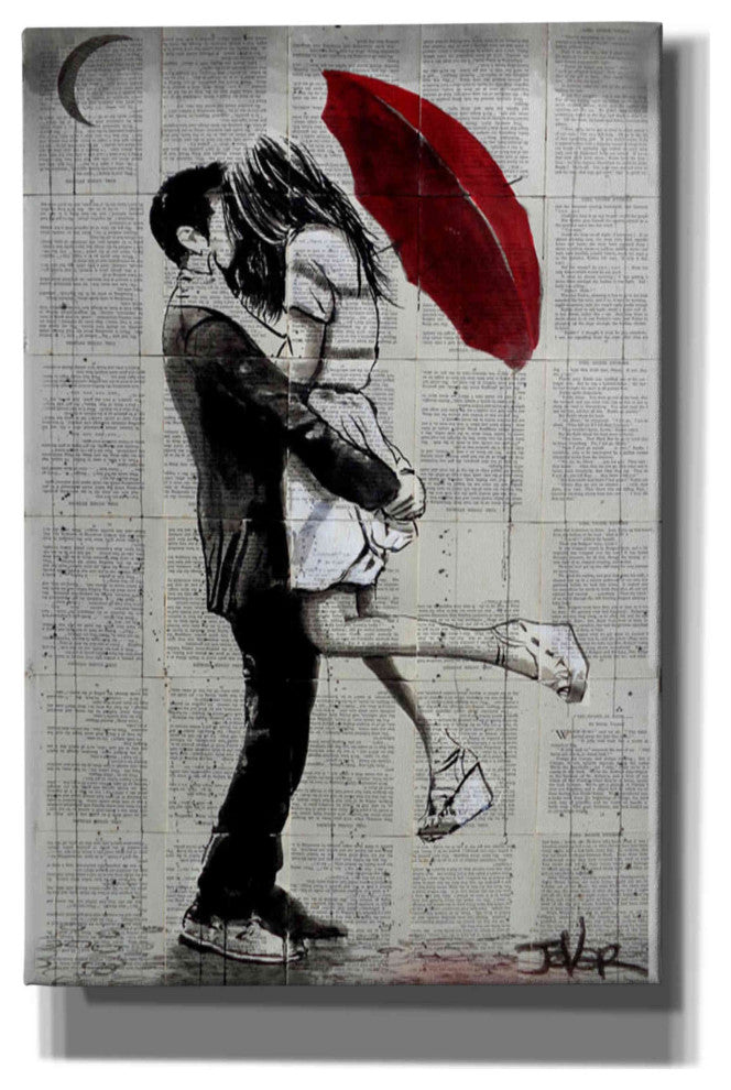Epic Graffiti "Forever Romantics" by Loui Jover, Giclee Canvas Wall Art, 40"x60"