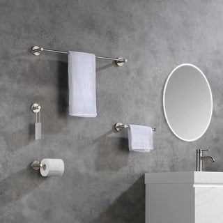 Circular 4 Piece Hardware Set, Brush Nickel