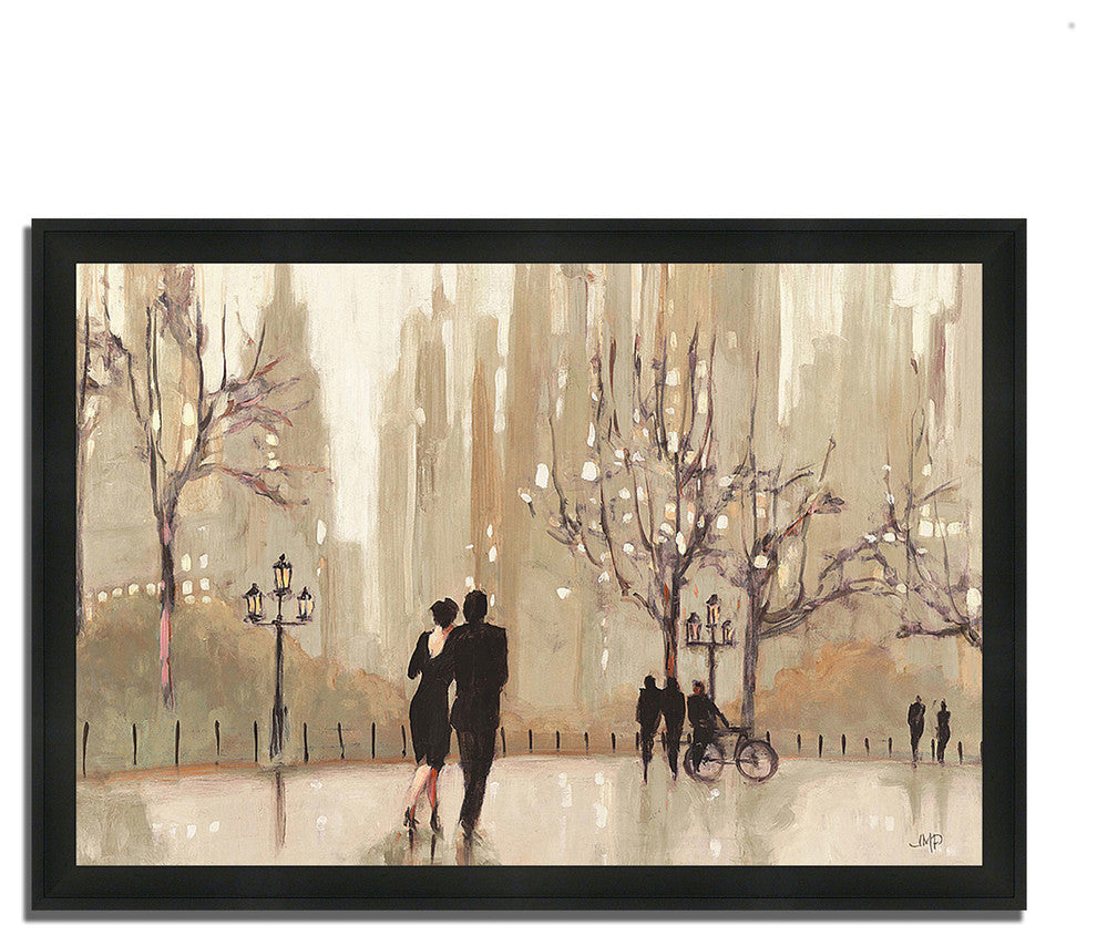 "An Evening Out Neutral" By Julia Purinton, Framed Painting Print, Ready To Hang