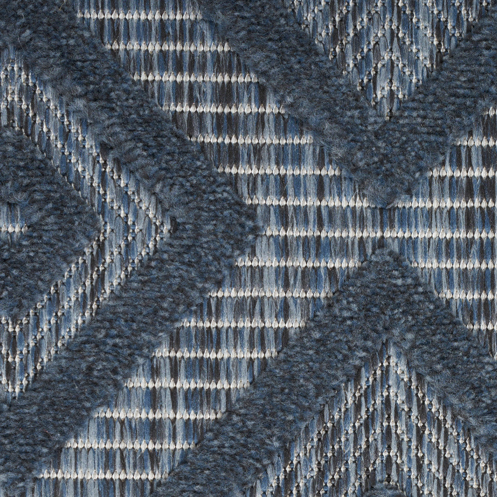 Nourison Versatile 7' x 10' Navy Blue Modern Area Rug