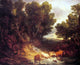 Thomas Gainsborough The Watering Place, 20"x25" Wall Decal