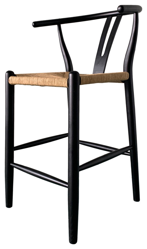 Ventana Counter Stool Black And Natural