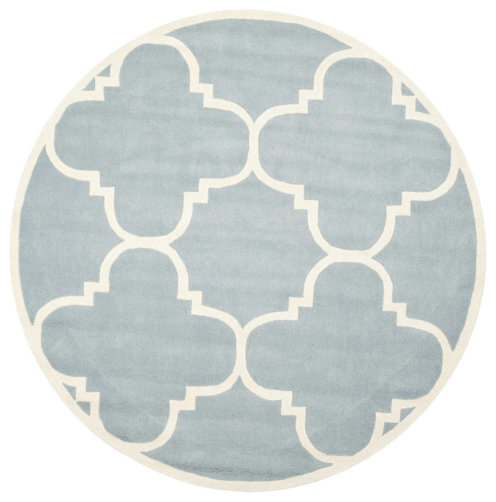 Safavieh Chatham CHT730B 4' Round Blue Rug
