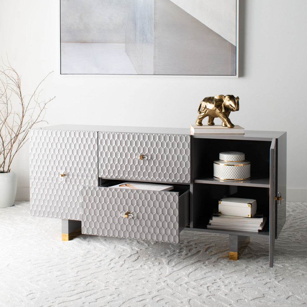 Safavieh Couture Kingsly Sideboard Grey