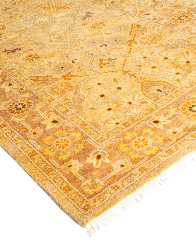 Ottoman, One-of-a-Kind Hand-Knotted Area Rug Beige, 2' 6" x 14' 4"