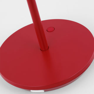 Mena 1-Light Modern Rechargeable Table Lamp, Dark Red