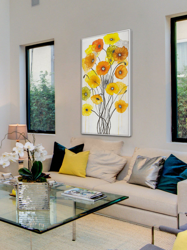 "Summer Gathering Floater" Framed Art Print, 76x152 cm