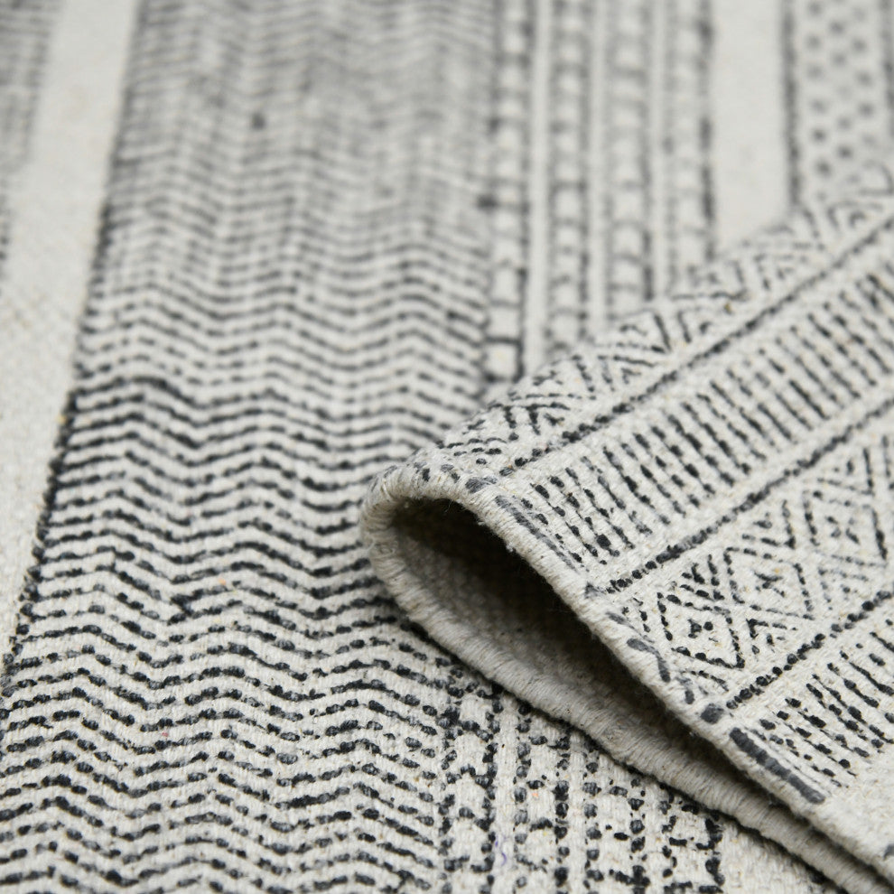 DUNE Alliya Area Rug, Gray, 7'6" x 10', Geometric