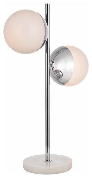 Elegant Lighting LD6156 Eclipse 2 Light 23" Tall Table Lamp - Chrome