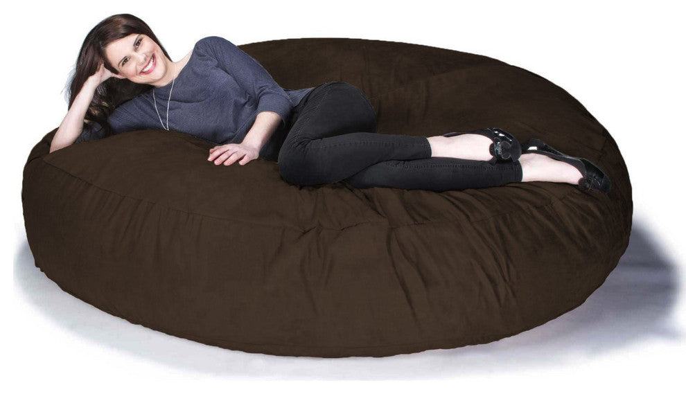 Jaxx 6' Cocoon Bean Bag Sofa, Chocolate
