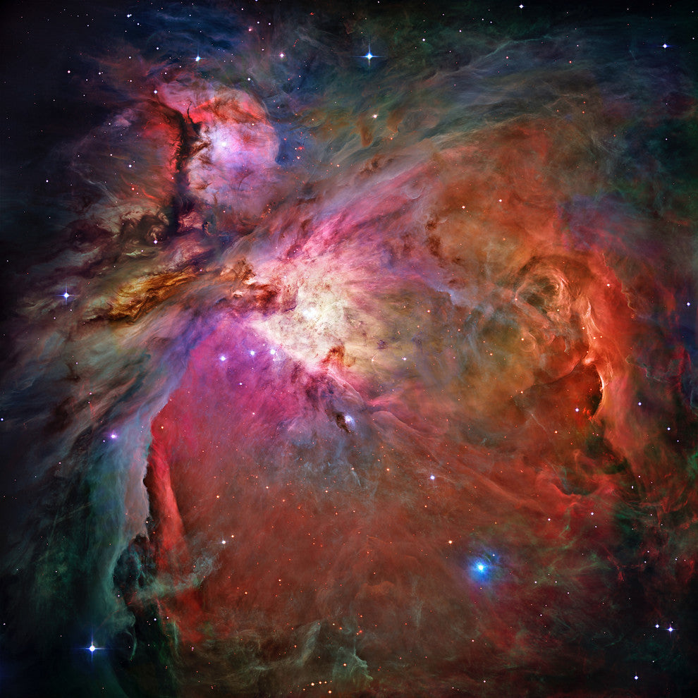 Hubble Panoramic View of Orion Nebula Reveals Thousands of Stars Print