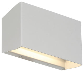 Amora Bi-Directional Wide Outdoor LED Wall Mount, Satin
