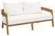 Brisbane Teak Wood Outdoor Patio Loveseat