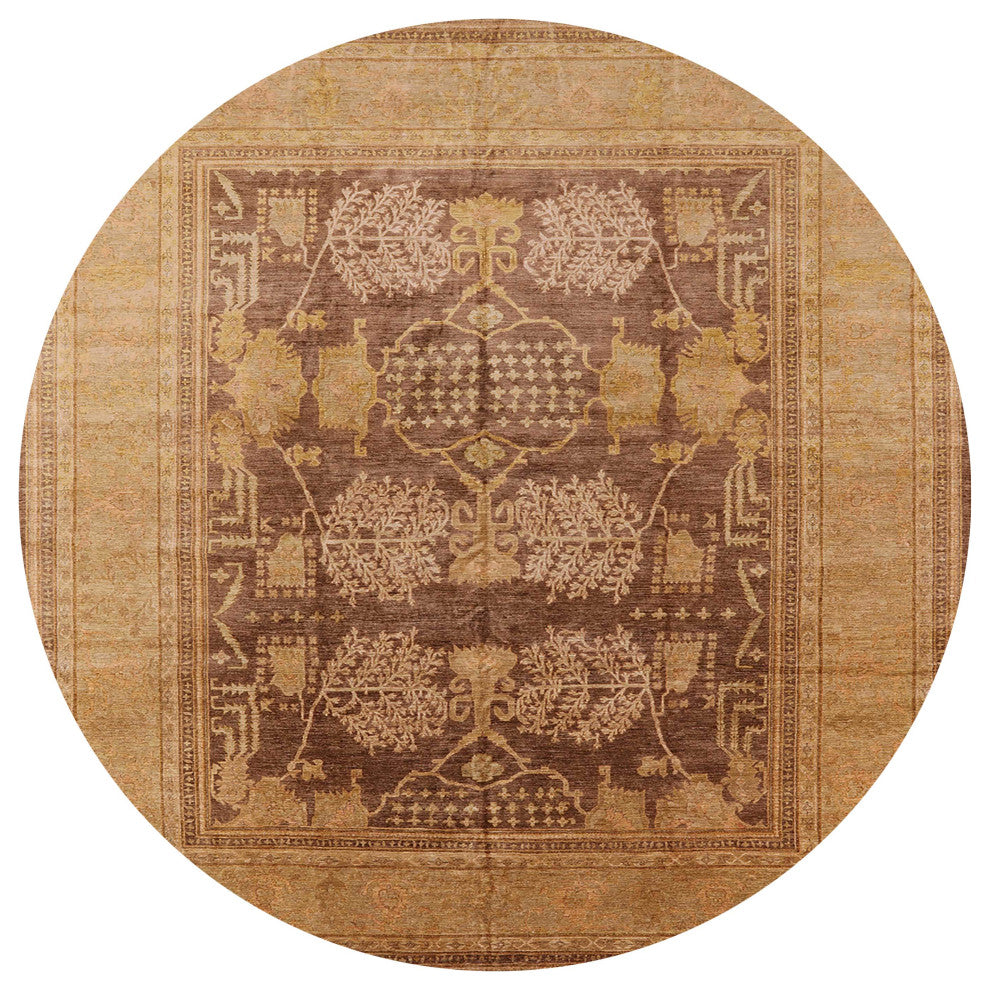 Ahgly Company Indoor Round Mid-Century Modern Area Rugs, 8' Round