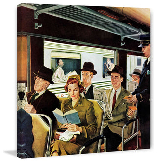 "This Does Not Commute" Painting Print on Canvas by George Hughes
