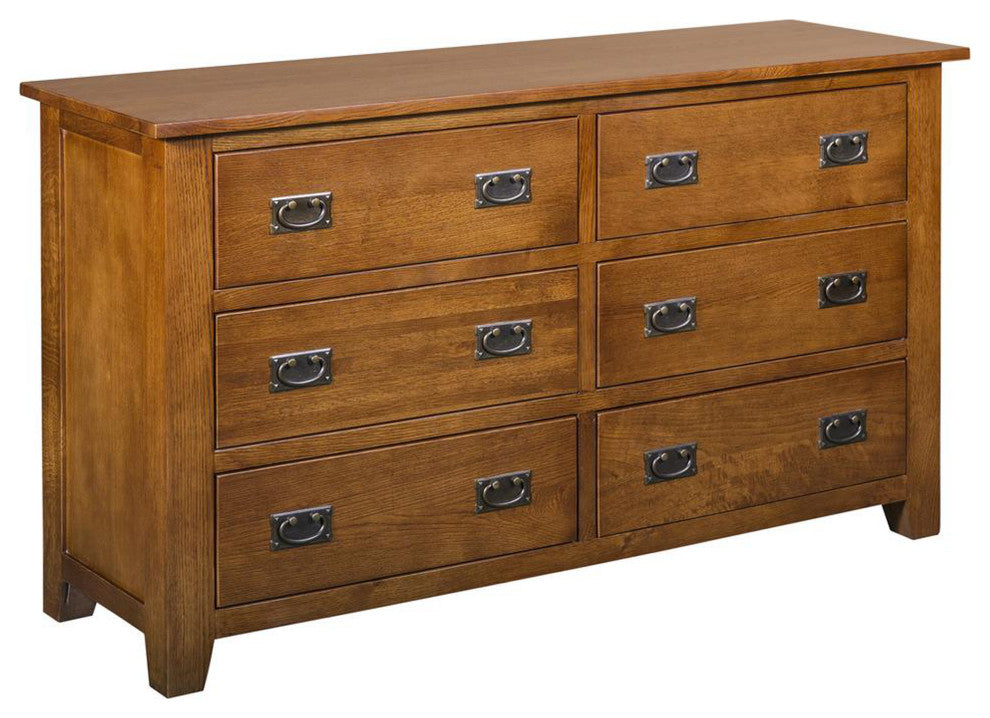Mission 6 Drawer Dresser Michael's Cherry