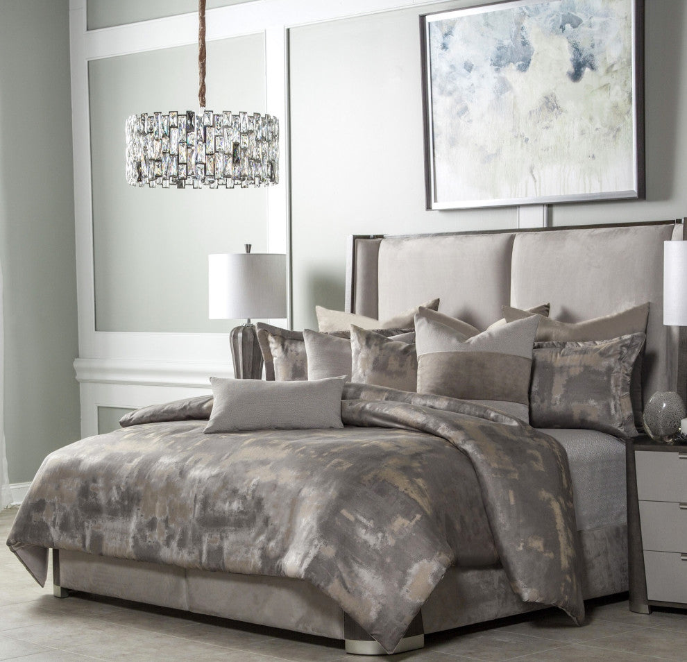 Aubrey 10-Piece King Comforter Set - Patina