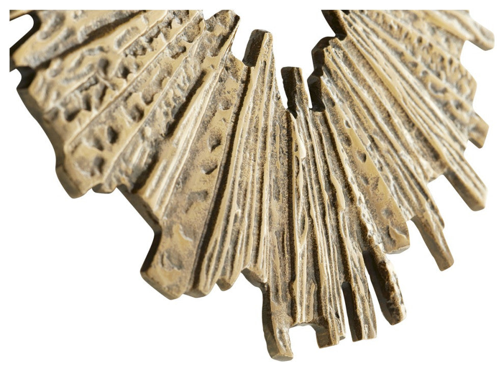 Cyan Small Abra Wall Decor 11300, Antique Brass