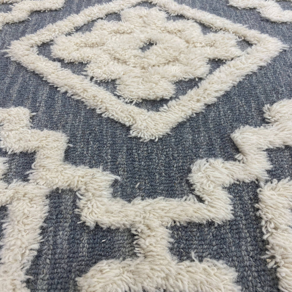 Contemporary Tufted Scandinavian Round Rug, 4' Round