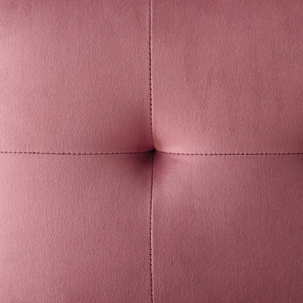 Counter Stool Chair, Velvet, Metal, Gold Pink, Modern, Bar Pub Bistro Restaurant