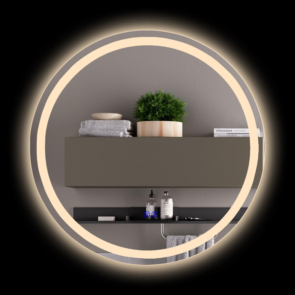CHLOE Lighting SPECULO Back Lit LED Mirror 4000K, Warm White, 24"